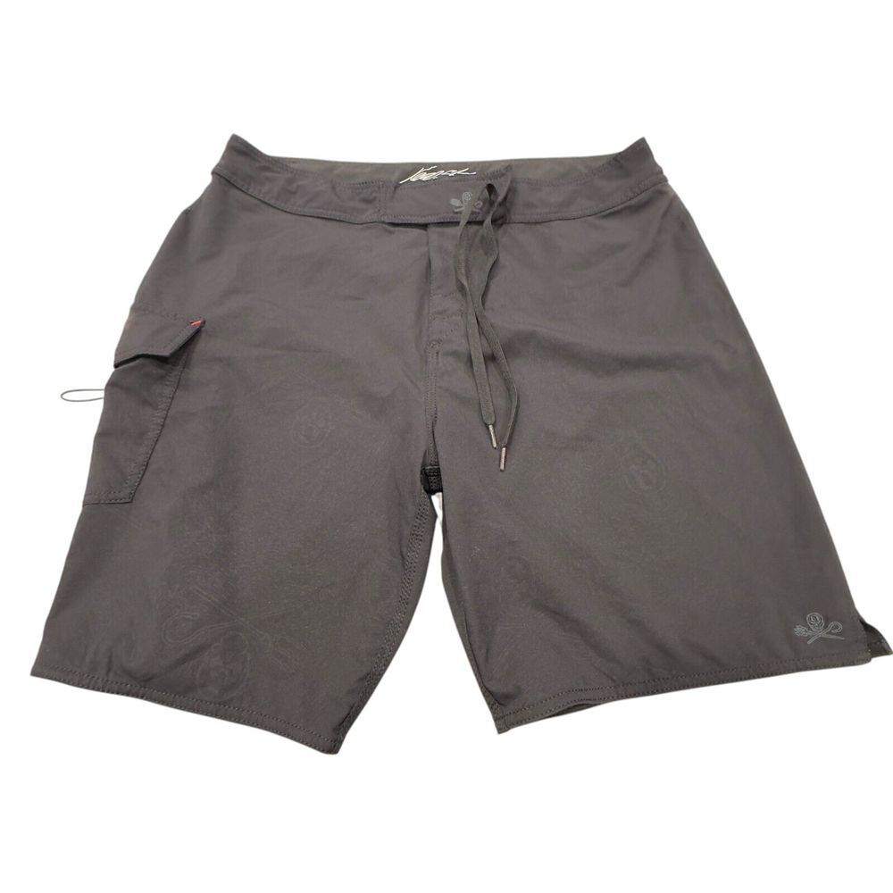 Sea Shepherd Mens 36 Kelly Slater Board Shorts Black Swim Trunks Surf Eco-Friend